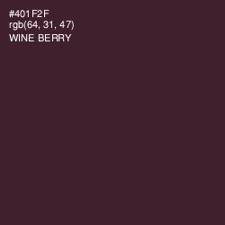 #401F2F - Wine Berry Color Image
